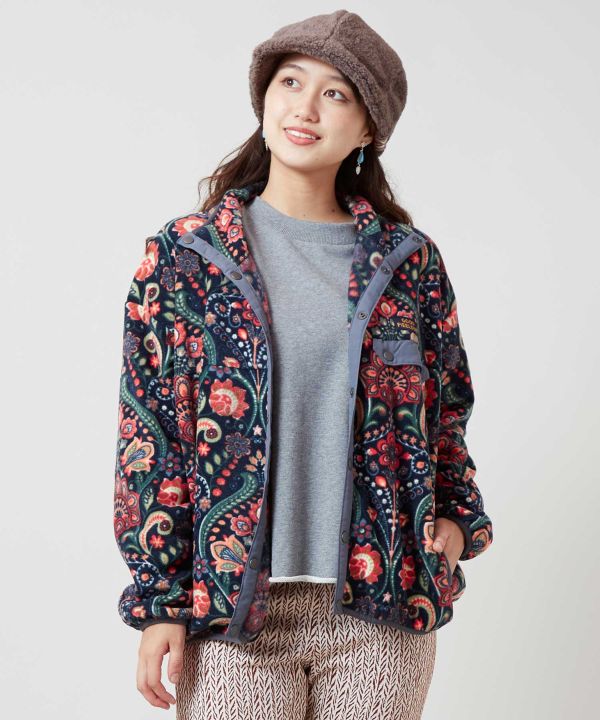 Amina x grn Ethnic Pattern Fleece Jacket