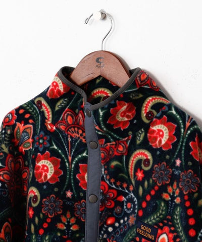 Amina x grn Ethnic Pattern Fleece Jacket for Men