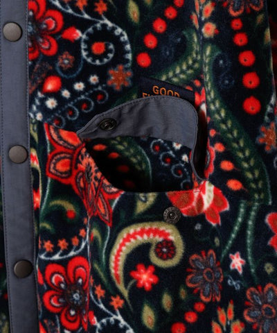 Amina x grn Ethnic Pattern Fleece Jacket for Men