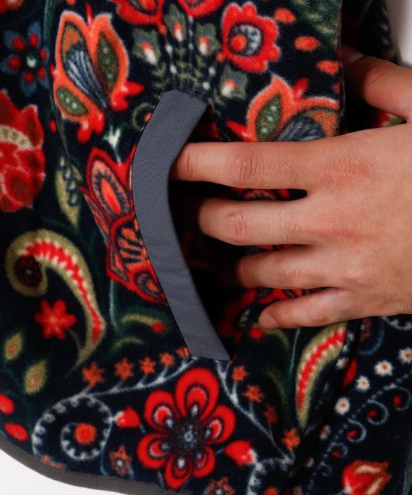 Amina x grn Ethnic Pattern Fleece Jacket for Men