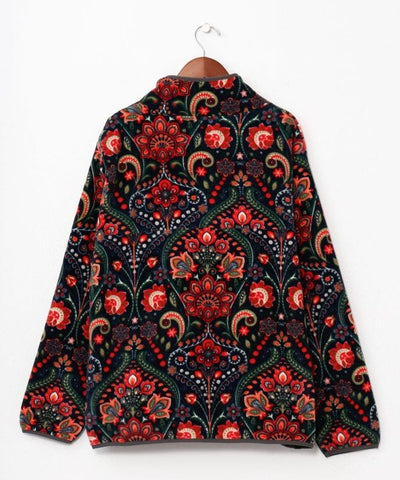 Amina x grn Ethnic Pattern Fleece Jacket for Men