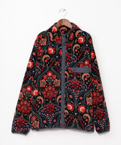 Amina x grn Ethnic Pattern Fleece Jacket for Men