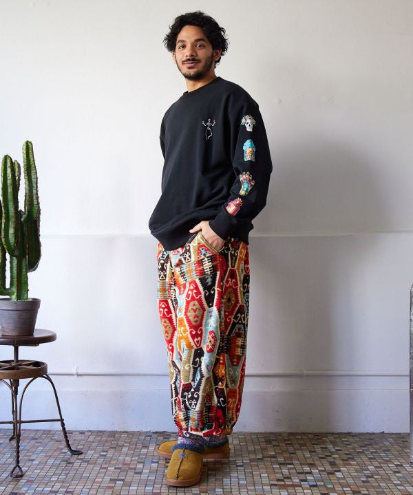 Amina x grn Bohemian Pattern Fleece Pants