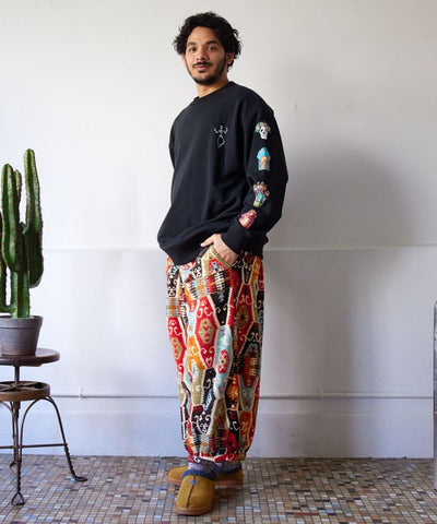 Amina x grn Bohemian Pattern Fleece Pants