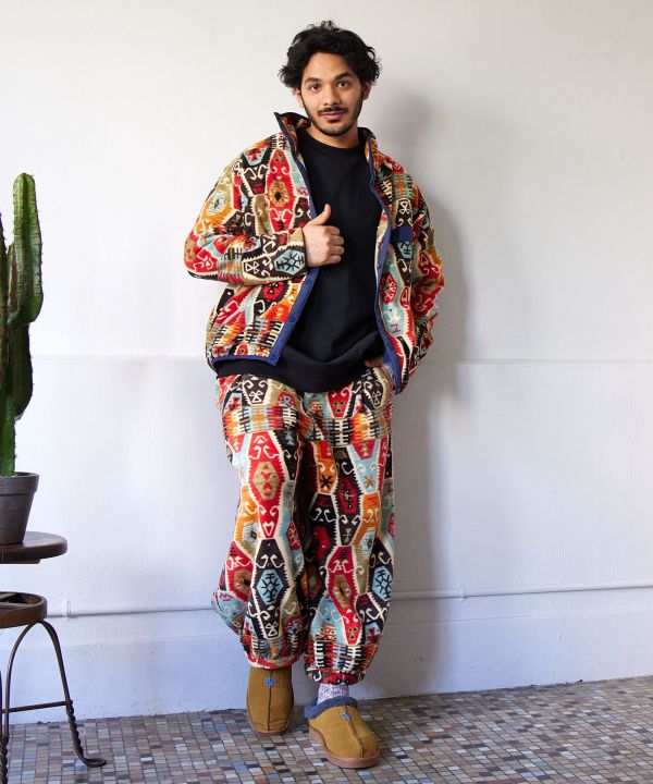 Amina x grn Bohemian Pattern Fleece Pants