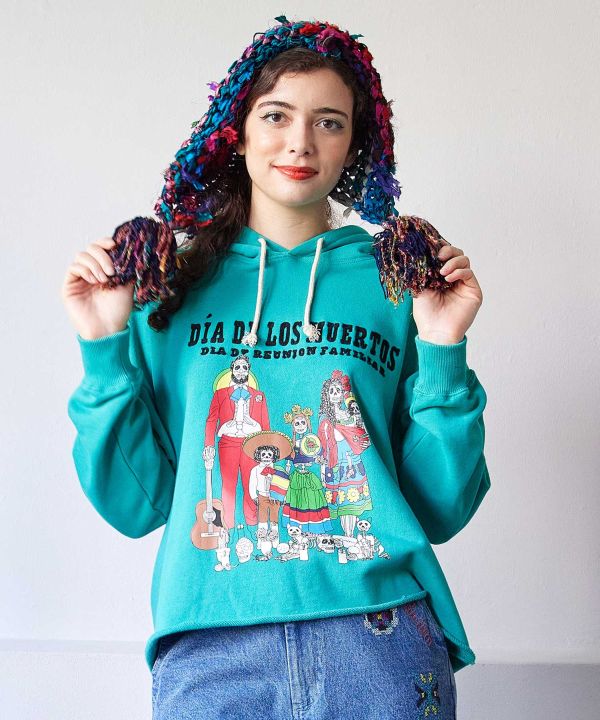 Amina x grn Sugar Skull Family Hoodie