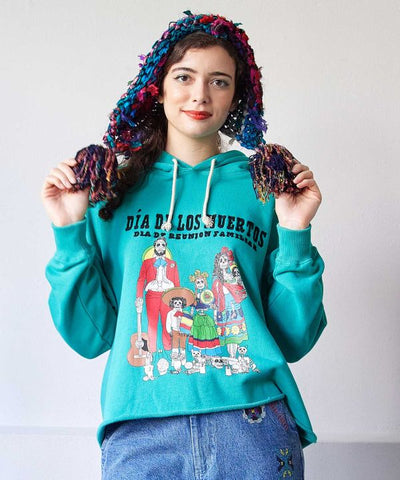 Amina x grn Sugar Skull Family Hoodie