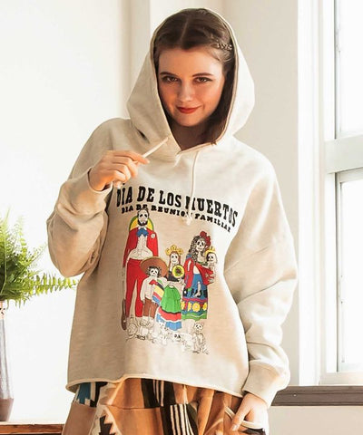 Amina x grn Sugar Skull Family Hoodie