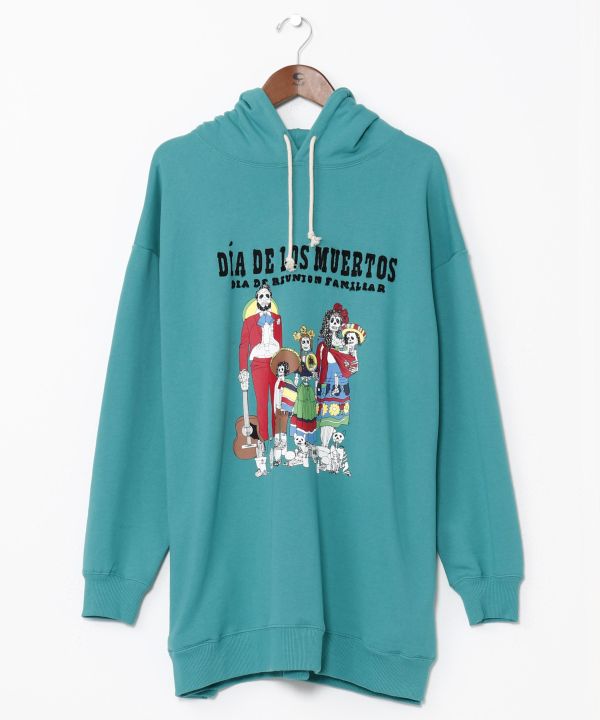 Amina x grn Sugar Skull Family Hoodie for Men