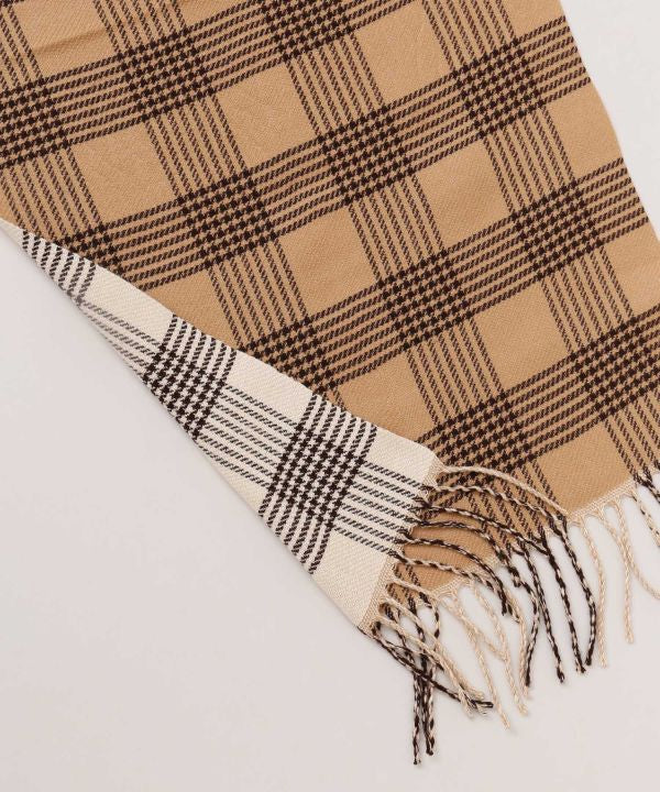 Syal Kotak-kotak Dua Wajah