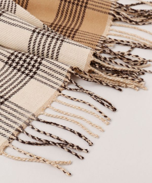 Syal Kotak-kotak Dua Wajah