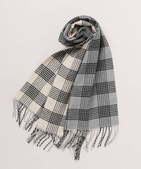 Syal Kotak-kotak Dua Wajah