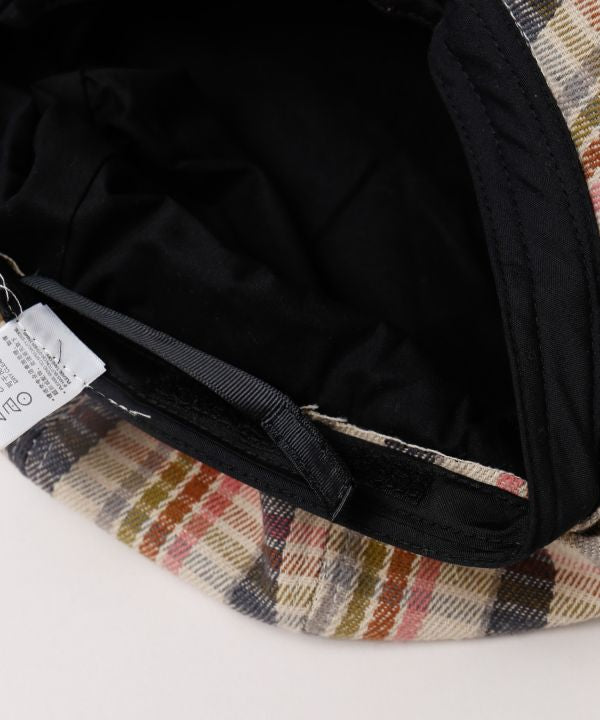 동화 체크 모자