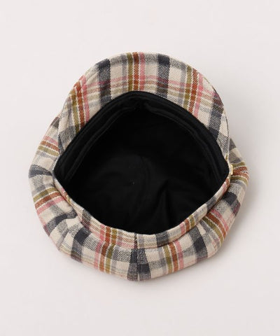 동화 체크 모자