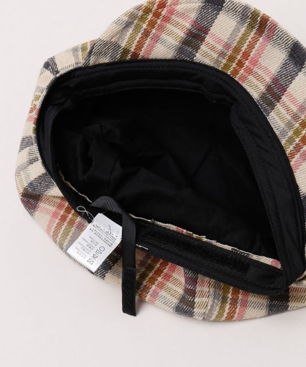 동화 체크 모자