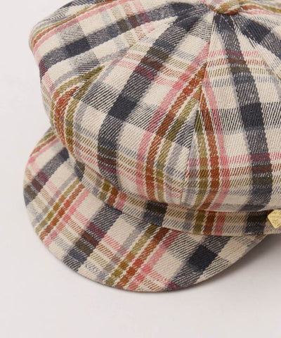 동화 체크 모자