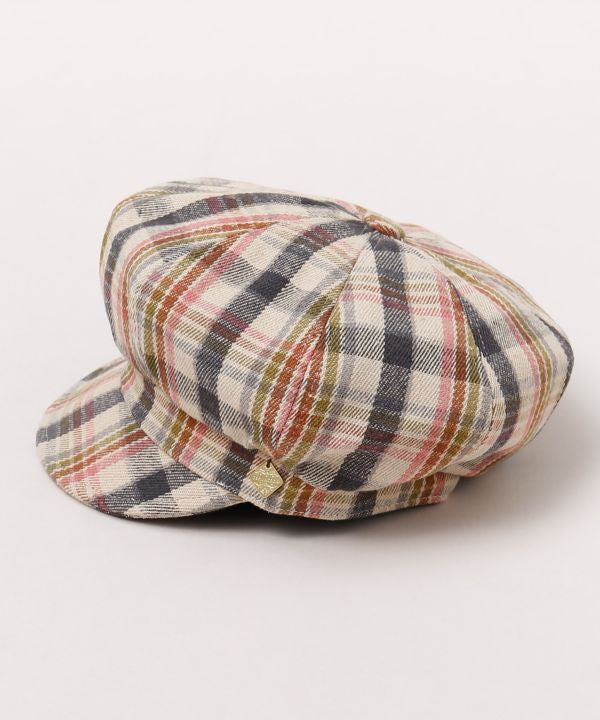 동화 체크 모자