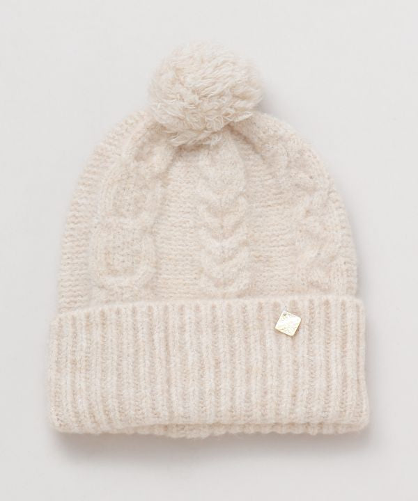 Bonnet confortable en tricot torsadé