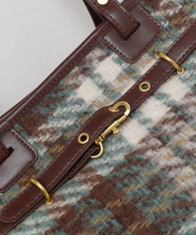 2WAY Check Tote Backpack