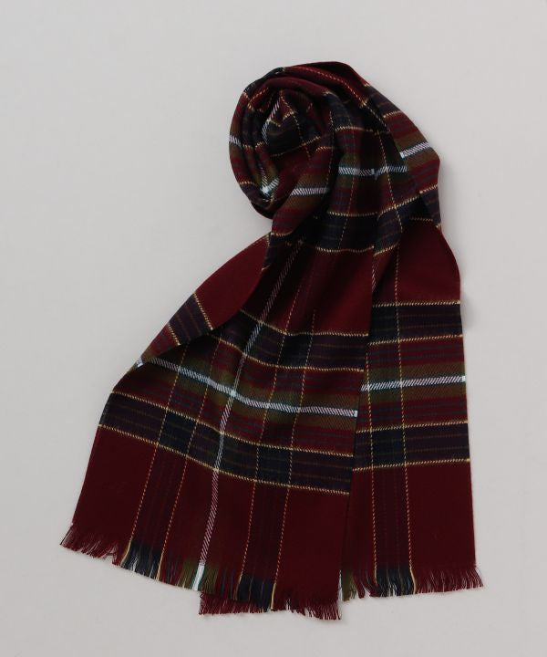 チェック柄のフレンチスカーフ