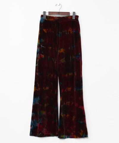Tie Dye Velor Flare Pants