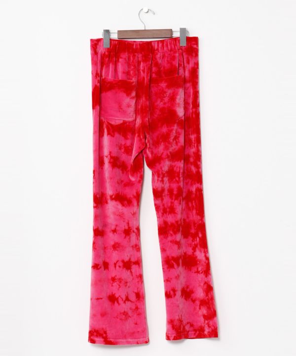 Tie Dye Velor Flare Pants