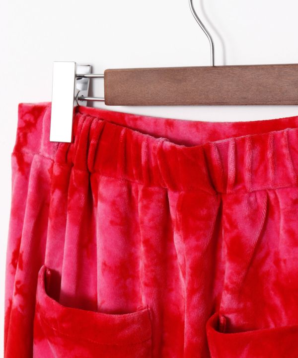 Tie Dye Velor Flare Pants