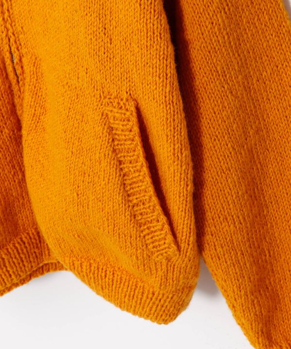 Chunky Hand Knit Floral Sweater for Men