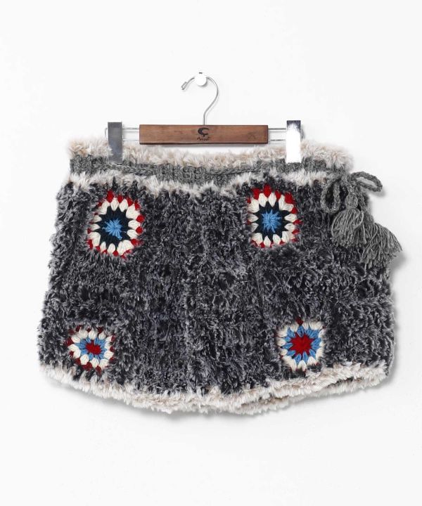 Faux Fur Mini Skirt