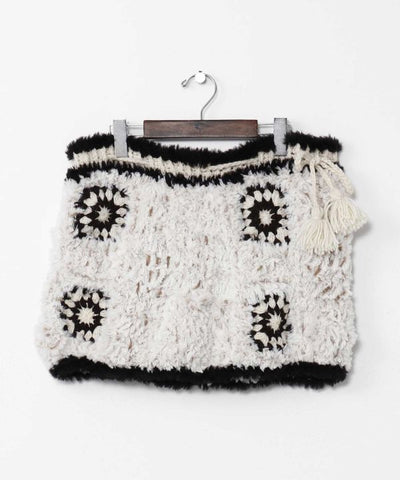 Faux Fur Mini Skirt