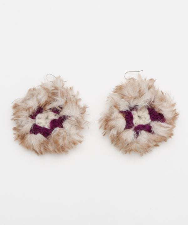 Fluffy Crochet Earrings