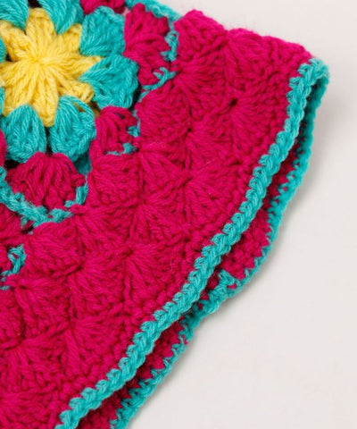 Floral Knit Travel Hat Caps & Hats by AMINA - Ametsuchi
