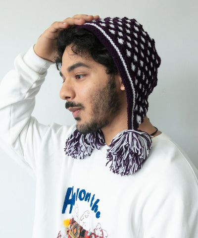 Boho Knit Earflap Beanie