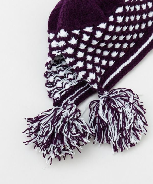 Boho Knit Earflap Beanie