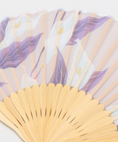 Japanese Floral Folding Fan by Kaya - Ametsuchi