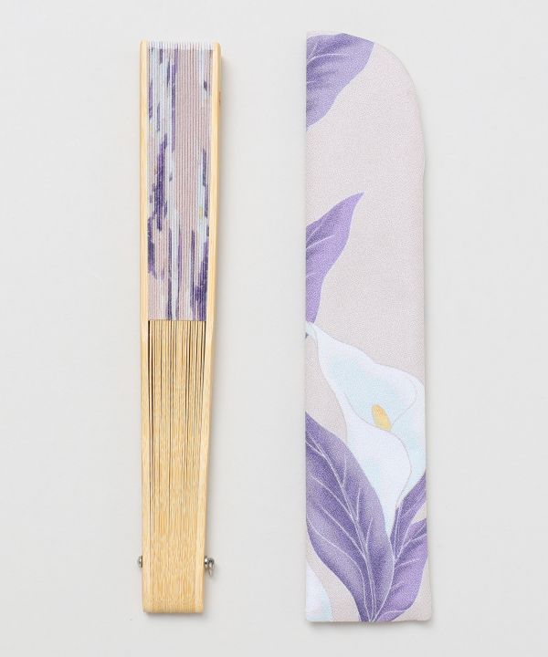 Japanese Floral Folding Fan by Kaya - Ametsuchi