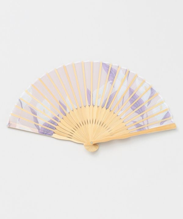 Japanese Floral Folding Fan by Kaya - Ametsuchi