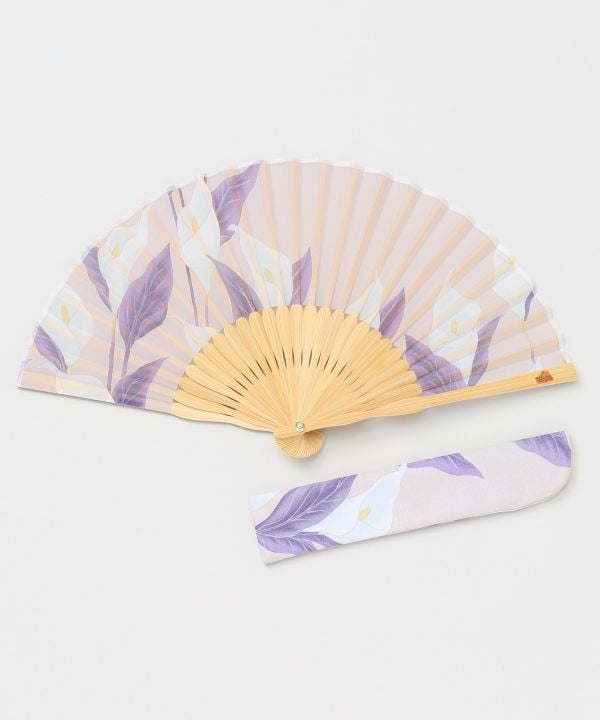 Japanese Floral Folding Fan by Kaya - Ametsuchi