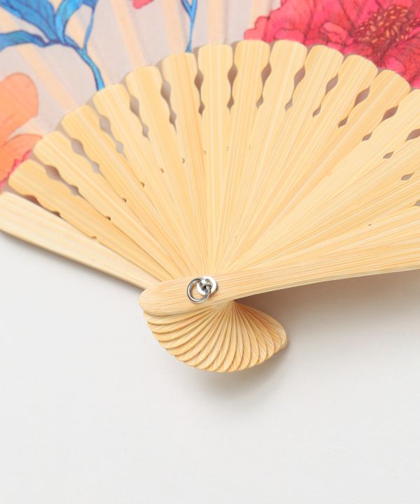HANADAYORI - Floral Motif Folding Fan Set by Kaya - Ametsuchi