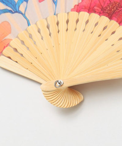 HANADAYORI - Floral Motif Folding Fan Set by Kaya - Ametsuchi