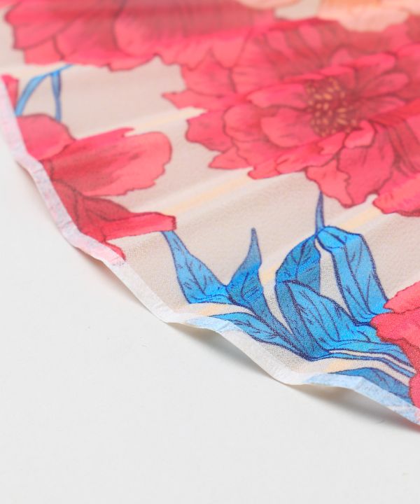 HANADAYORI - Floral Motif Folding Fan Set by Kaya - Ametsuchi