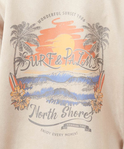 SURF＆Palms Suede Hoodie