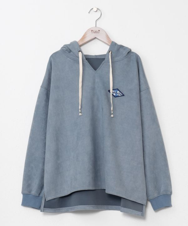 SURF＆Palms Suede Hoodie