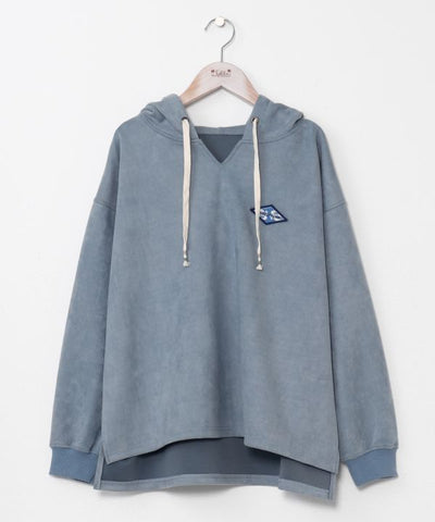 SURF＆Palms Suede Hoodie