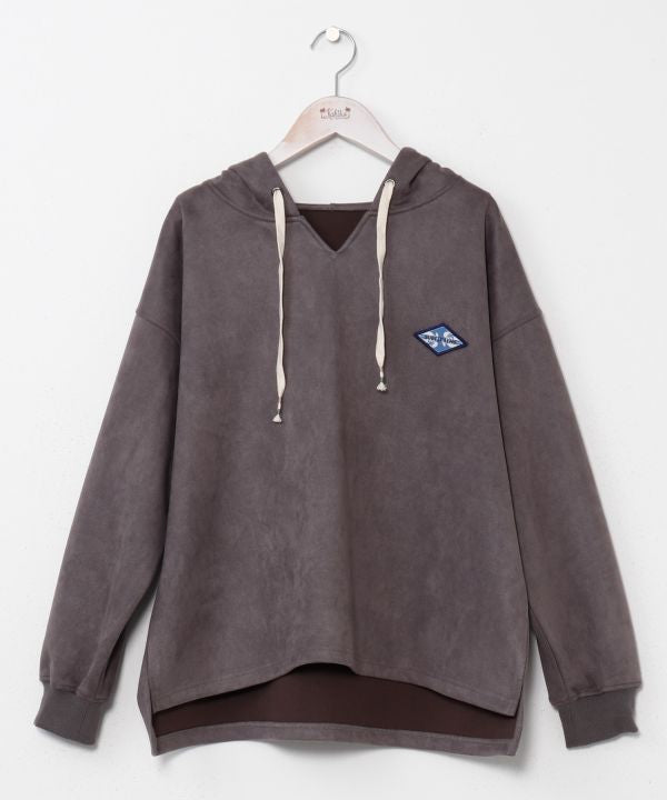 SURF＆Palms Suede Hoodie