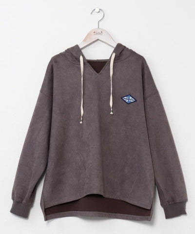 SURF＆Palms Suede Hoodie