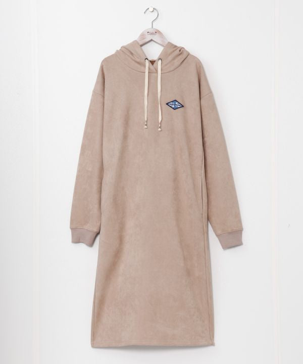 SURF＆Palms Suede Hoodie Dress