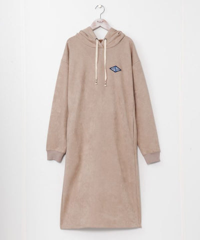 SURF＆Palms Suede Hoodie Dress