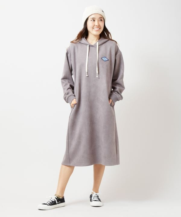 SURF＆Palms Suede Hoodie Dress