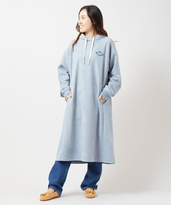 SURF＆Palms Suede Hoodie Dress